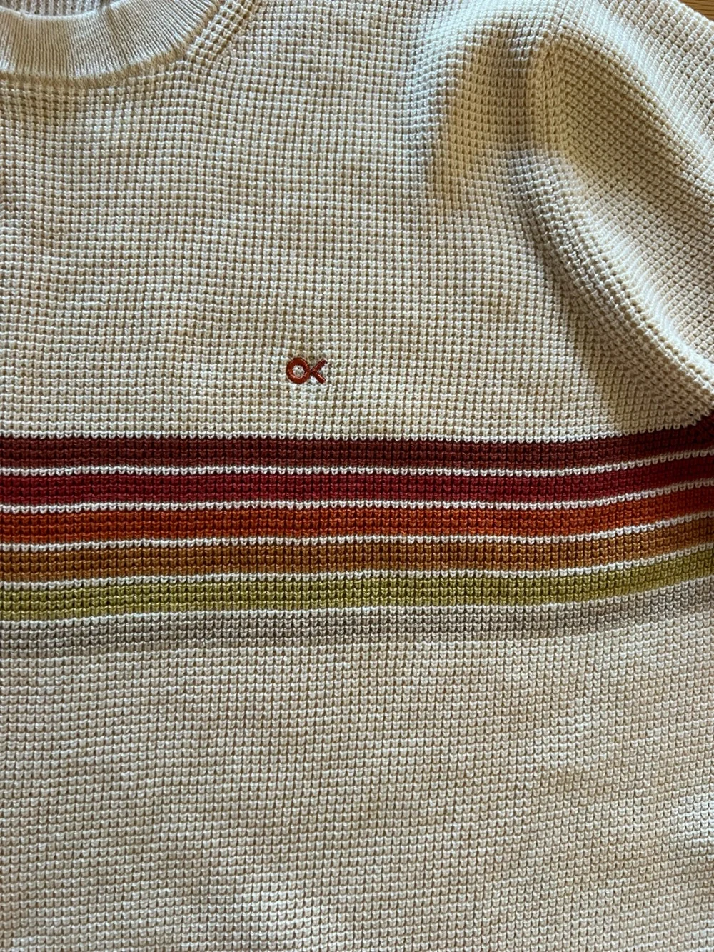 NWT Outerknown Nostalgic Sweater with Sunset Stripe